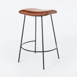 Clarkston Metal Counter Height Barstool With Upholstered Seat - Threshold™ Designed With Studio McGee -Interior Sale Store GUEST f178119f 0fe3 43a4 ad93 334f1320cdb3