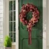 30" XL Mixed Leaf Artificial Wreath Red - Threshold™ Designed With Studio McGee -Interior Sale Store GUEST f38d82cd c0d6 4bdd b456 706fb12d2208