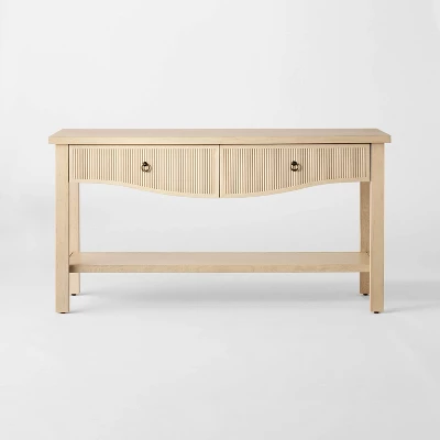 Elder 60" Console Table Natural - Threshold™ Designed With Studio McGee Assembly Required 4 Elder 60" Console Table Natural - Threshold™ Designed With Studio McGee Assembly Required - Image 2