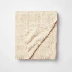 Grid Knit Throw Blanket - Threshold™ Designed With Studio McGee -Interior Sale Store GUEST f49e1612 4350 4f2e a1df c4d091023d34