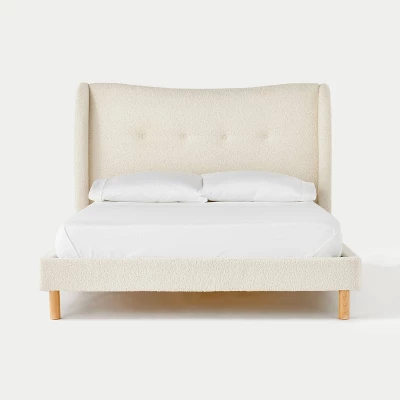 Kessler Bed In Cream Faux Shearling - Threshold™ Designed With Studio McGee 4 Kessler Bed In Cream Faux Shearling - Threshold™ Designed With Studio McGee - Image 2
