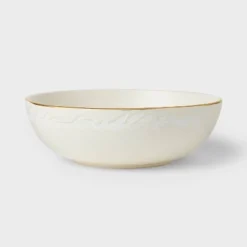Stoneware Serving Bowl Snowfall White - Threshold™ Designed With Studio McGee: Round, 12" Decorative & Fruit Bowl 11 Stoneware Serving Bowl Snowfall White - Threshold™ Designed With Studio McGee: Round, 12" Decorative & Fruit Bowl -Interior Sale Store GUEST f5eaa85f 6c34 42ad 837d 157d28beb36a