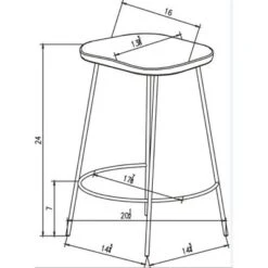 Metal Base Counter Height Barstools With Wood Seat Brown - Threshold™ Designed With Studio McGee -Interior Sale Store GUEST fc6ba567 7d0a 4f6c a2d1 6fb42b1cfa64
