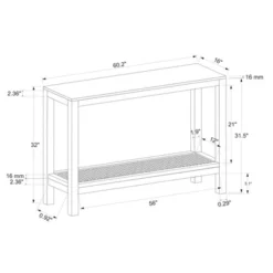 Console Table With Woven Rattan Shelf Black - Threshold™ Designed With Studio McGee -Interior Sale Store GUEST fd806213 5ef7 492e a065 be15b39cc53e
