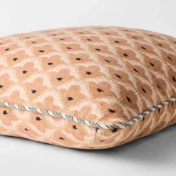 Square Geo Pattern With Striped Piping Peach - Threshold™ Design With Studio McGee -Interior Sale Store GUEST fe5e0fb6 5a7b 4bca 82d3 40d32441c02f